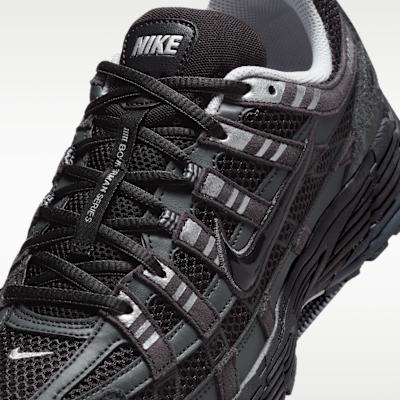 Nike P-6000 Замша Антрацит Металлик Серебристый