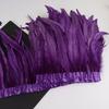 10Meters Rooster Tail Feathers Trim 25-30Cm Coque Feathers Trimming For Handiwork Crafts Carnival Dress Skirt Costumes Plumes