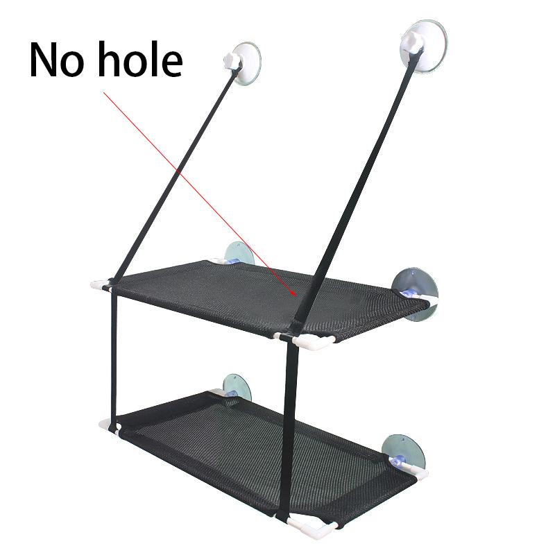 Cat Hammock Suction Cup Windowsill Cat Comfortable Hammock Summer Breathable Mesh Double Hanging Beds Pet Hammock