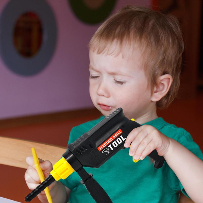 Имитация электрической дрели, инструмент для ремонта, модель, ролевые игры, детская игрушка в подарок для детей, игры для вечеринок, уличные игрушки