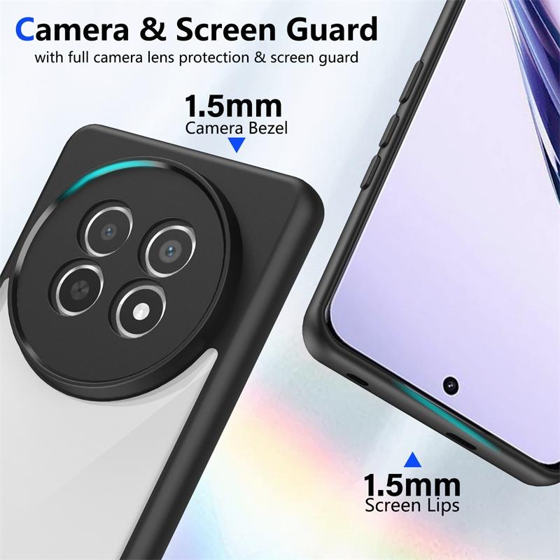 Противоударный бронированный чехол для Xiaomi Redmi Note 14 Pro 5G 4G 14Pro Plus 14S 14C A3 Poco C75 X7 Силиконовый бампер Прозрачная жесткая задняя крышка