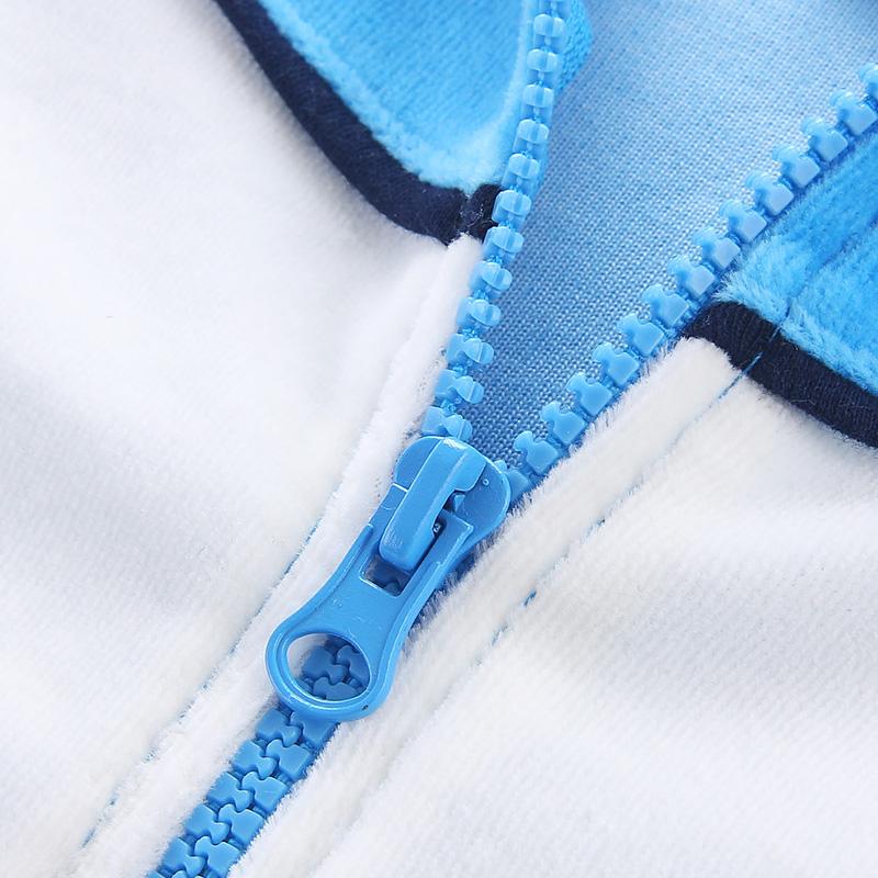 Детская одежда для младенцев для маленьких девочек и мальчиков, бархатный комплект на молнии на зиму и весну, детская одежда с длинными рукавами