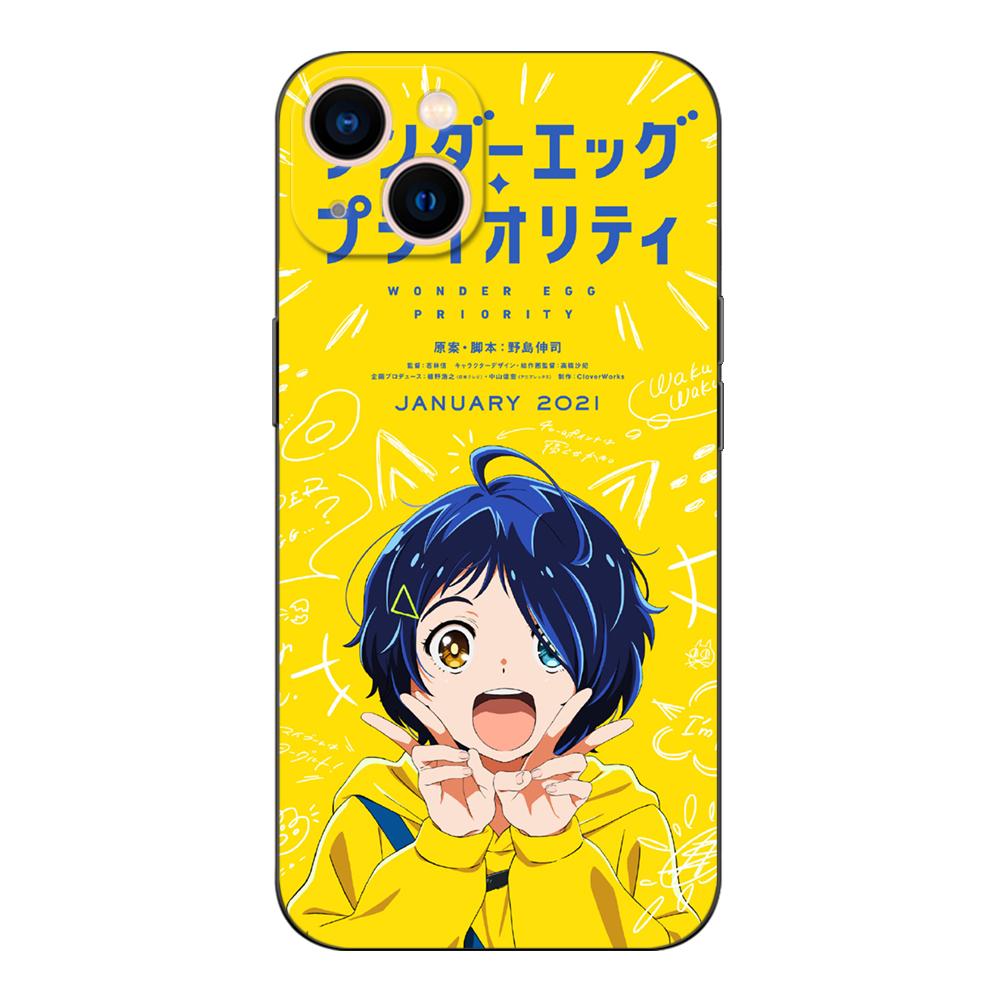 Черный ТПУ чехол для Xiaomi mi 11i 5G Redmi Note 11 11S Pro PLUS 4G 5G Чехол rika wonder egg kawai