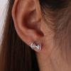 Zircon Bow Earrings for Women  Small  Delicate and Elegant  Personalized Earrings  Simple Korean Style Earrings