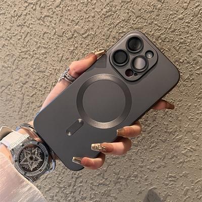 Оригинальный чехол Magsafe Magnetic Case для iPhone 16 13 12 11 14 15 Pro Max Matte Shockproof Cover Wireless Charge Phone Accessories