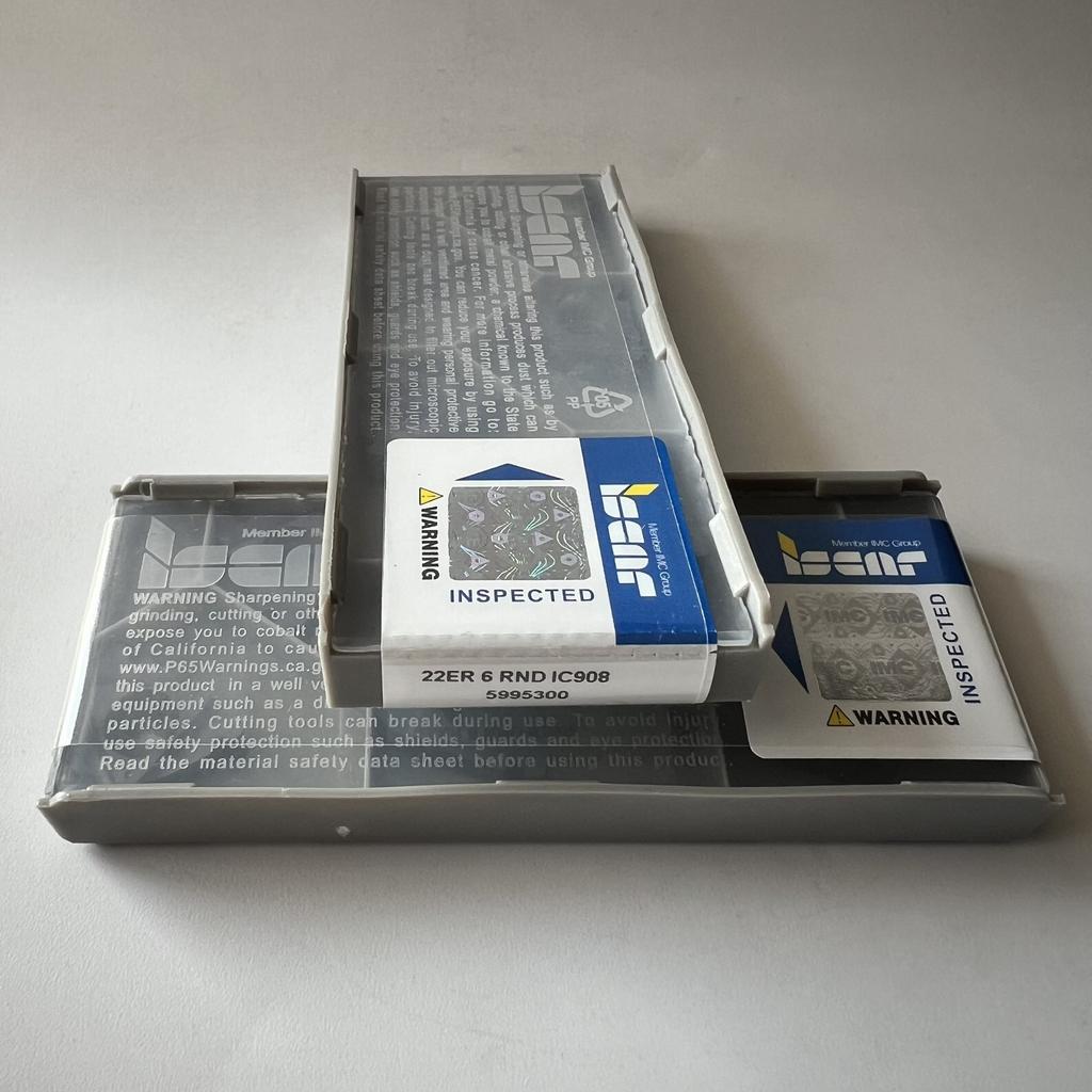 ISCAR / 22ER6RND IC908 / Industrial indexable carbide inserts 10 Pcs