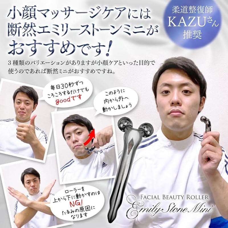 Мужской небольшой ролик для лица Эмили Стоун для мужчин мини-набор для лица микротоковое устройство для красоты лица (серый)