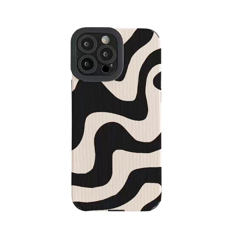 Shockproof Zebra Stripe Silicone Case For iPhone 14 15 16 Pro Max Cases For iPhone 11 12 13 Mini 7 8 Plus X XS XR Cartoon Cover