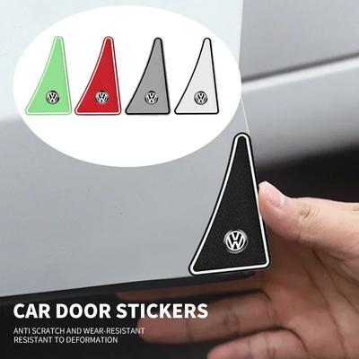Стикер-наклейка на угол двери автомобиля из силикона, противоударная, для Volkswagen Tharu R Polo T5 GTI Tiguan R-Line Scirocco Golf