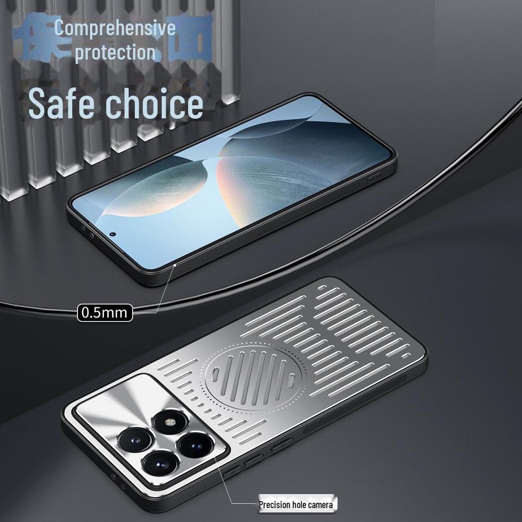 Redmi K70/ K70 Pro/ Металлический чехол с экстремальным магнитным рассеиванием тепла, устойчивый к падениям