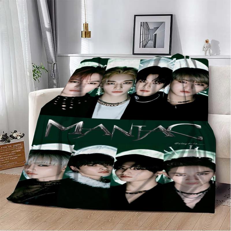 3D KPOP S-Stray-K-Kids Плед Плед для пикника Теплые фланелевые пледы Покрывала для дивана кровати Домашние Постельное белье Подарки на день рождения