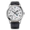 Sun & Moon Automatic Men's Watch, Classic Style, White & Silver, Mechanical, with Domestic Manufacturer Warranty