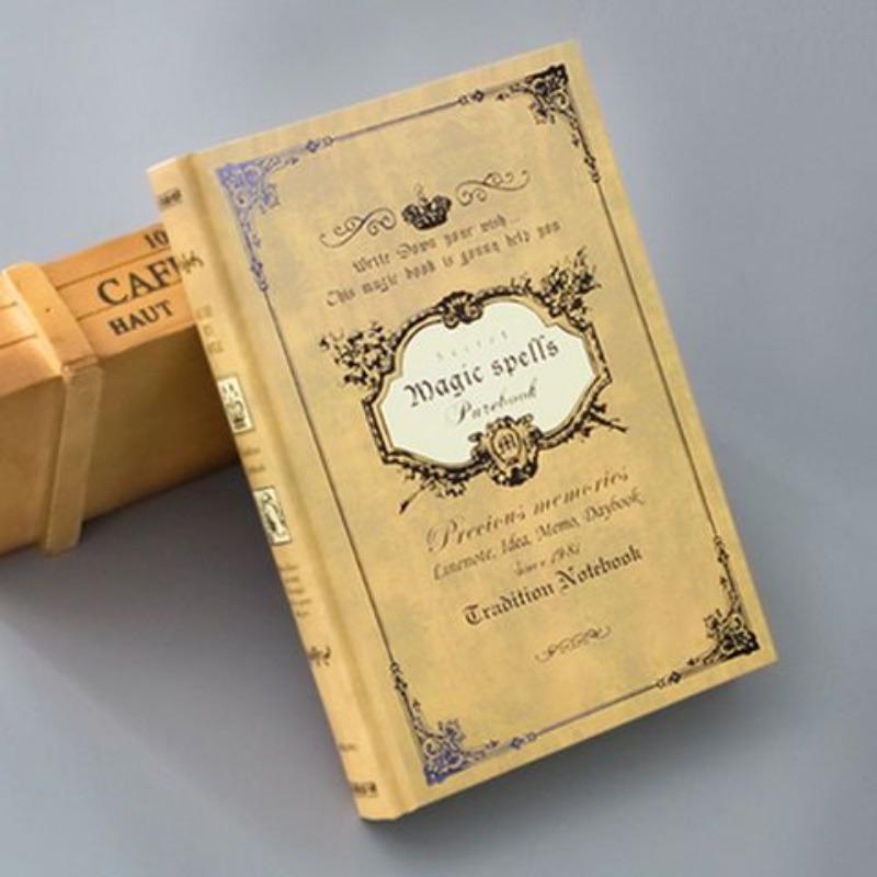 Блокнот в европейском стиле в стиле ретро, ​​утолщенный дневник, ручная книга, студенческие канцелярские принадлежности