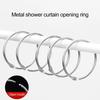 12PCS Rust Proof Bathroom Curtain Rings Circular Curtain Hang Holder  Shower Curtains