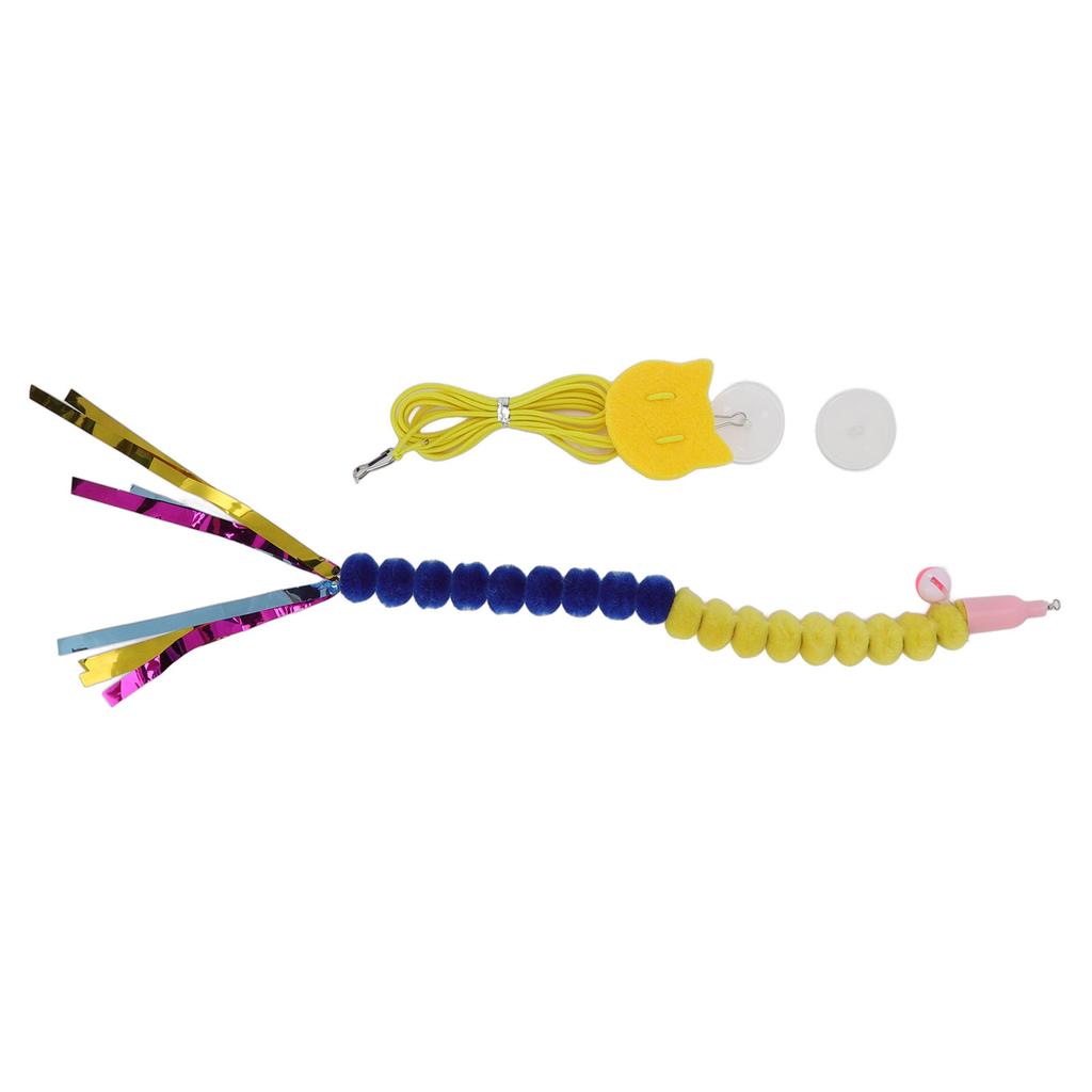 Подвесная игрушка для кошек, регулируемая интерактивная, бесследная, крючок, эластичный шнур, колокольчик, дверная подвесная игрушка для кошек