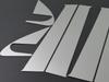 BRIGHTZ March K13 Ultra Mirror Plated Pillar Panel Covers for Toyota without Visors 4743 (8-Piece Set) [PIL-SIL-346]