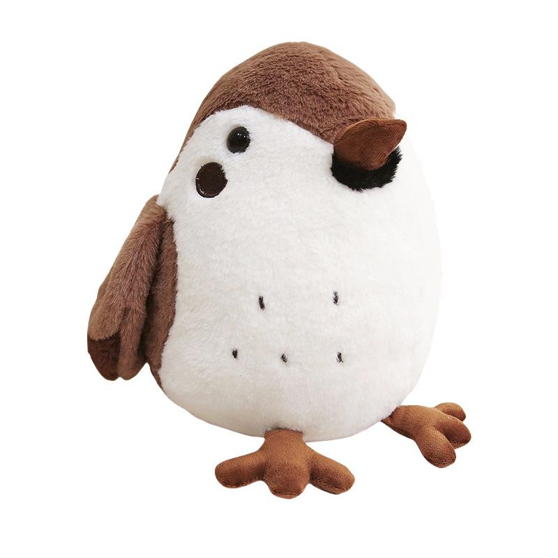 Имитация птицы воробей кукла плюшевая игрушка синица кукла домашняя подушка детская успокаивающая кукла