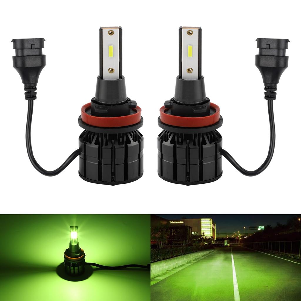 Catland LED Fog Lamp, H8, H11, H16, Lemon Yellow, Fog Bulb, Yellow-Green, Car LED