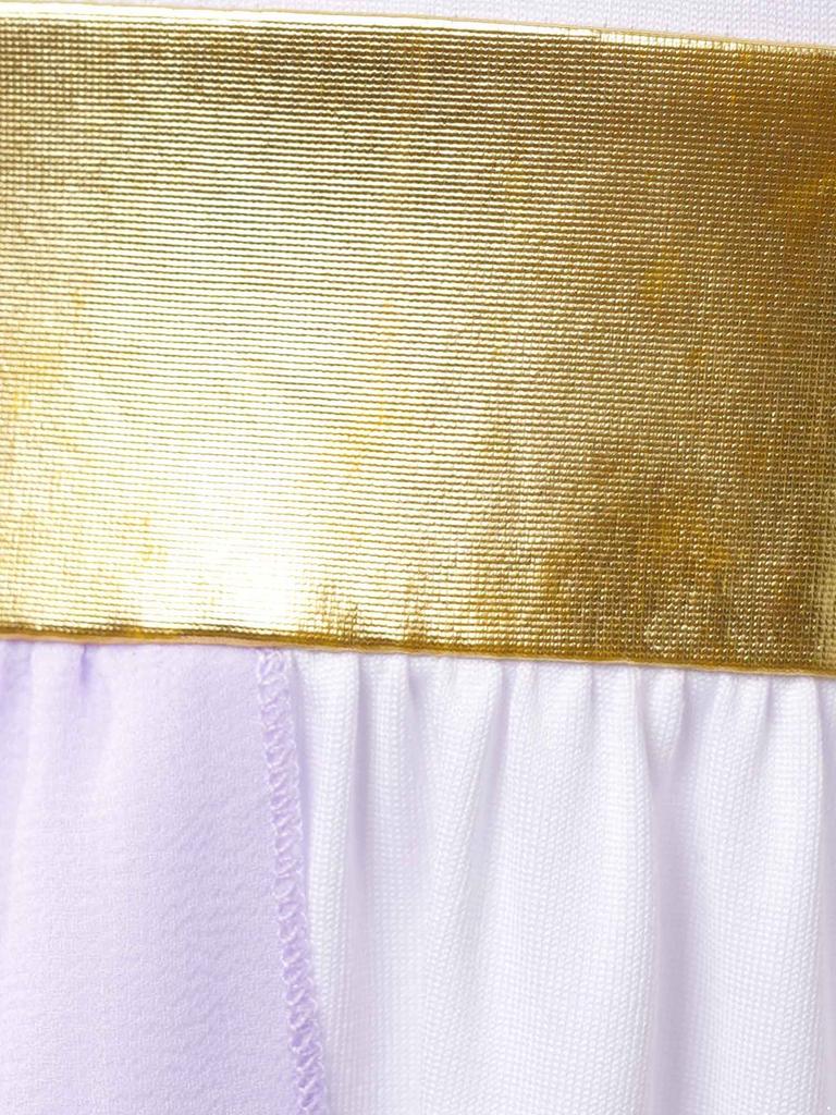 Kids Grecian Style Toga Dress Flowy Tulle Sleeveless Gown for Halloween Performance Costume