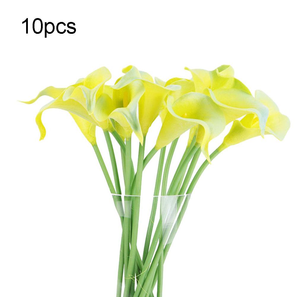 Искусственные цветы из искусственной кожи для вечеринок, свадеб, 10 голов, 10 шт., 34 см