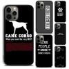 Чехол для телефона с цитатами о Кане-корсо Мастиф Для For iPhone 17 Air 16 15 11 12 13 14 Pro Max Plus coque
