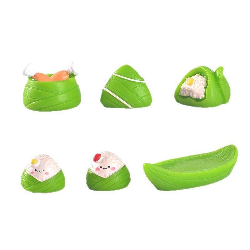 Микроландшафтные украшения, Цзунцзы на Праздник Драконьих лодок, Мясные пельмени, Украшение для праздничной атмосферы, Настольные украшения, Изделия из смолы