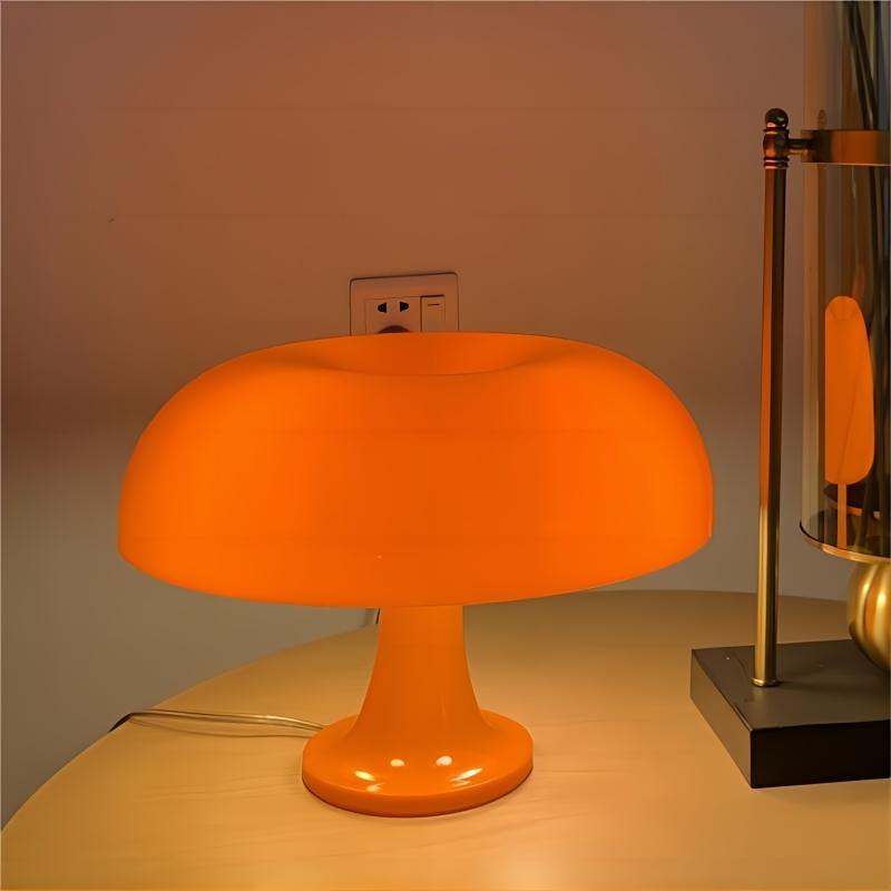 1pc LED Mushroom Table Lamp For Hotel Bedroom Bedside Living Room Decoration Lighting Modern Minimalist Desk Lights