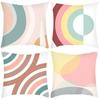 New Artistic Abstract Print Simple Geometric Shape Combination Print Pillow Case Home Sofa Cushion Cover