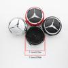 4Pcs 75mm Car Wheel Center Cap Hub Covers Badge For Mercedes Benz AMG B/C/E/S Class C43 C63 E43 E53 E63 GLC GLK CLA Accessories