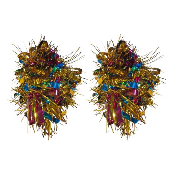 1 пара мишурных браслетов, красочная эластичная лента, универсальный размер для взрослых и детей, реквизит для детского сада, танцевального выступления, День защиты детей, спортивная группа поддержки