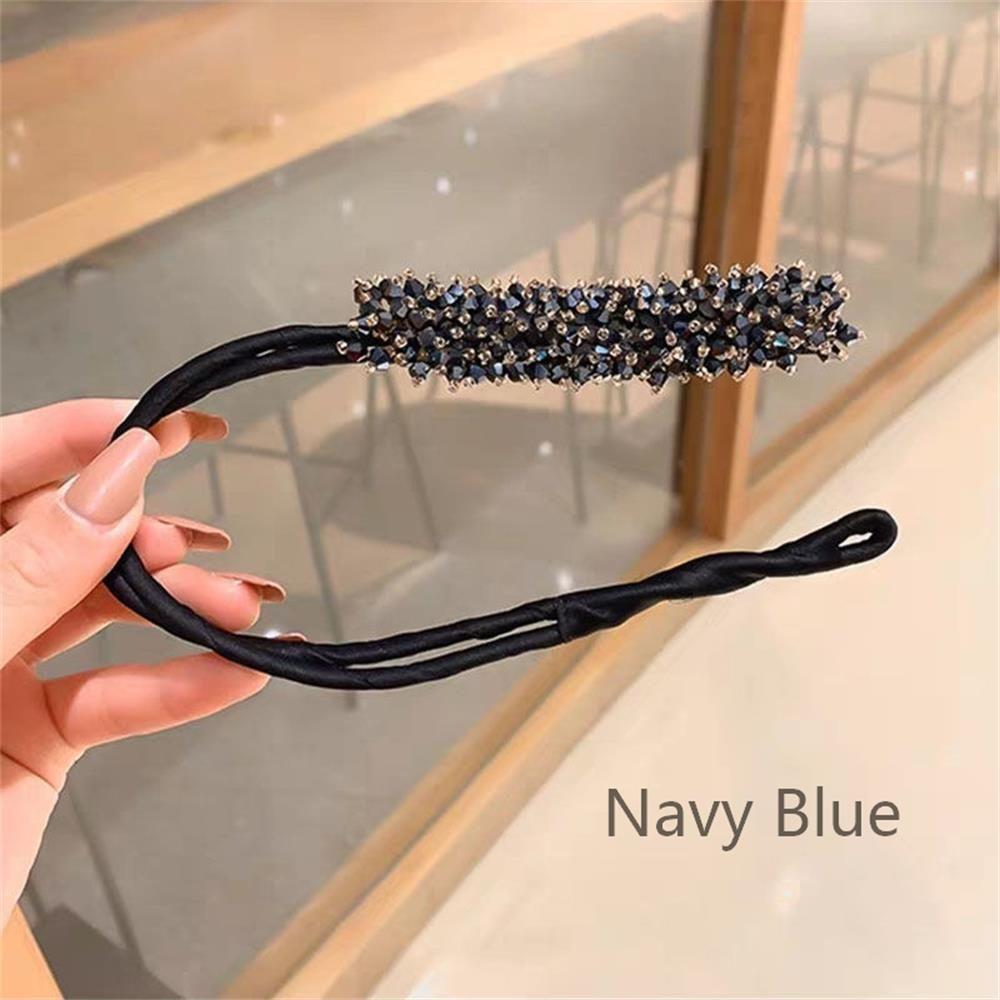 Accessories Braiders Tool Hair Band Quick Bun Curler Rhinestone Lazy Hairpin Donut Bun Maker