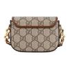 Gucci Horsebit 1955 GG Mini Bag Brown Leather Red Green Web Gold Hardware Daily Use 699760-HUHHG-8565