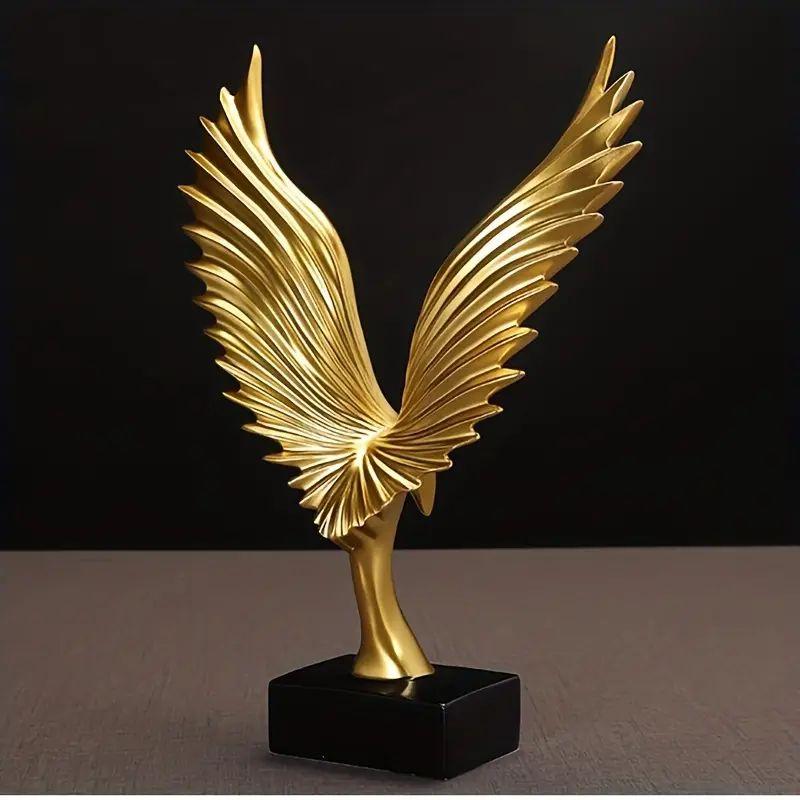 Resin Angel Wings, Analog Abstract Open Eagle Art Model, Modern Nordic Decoration, Resin Sculpture Statue Ornaments, Home Decora