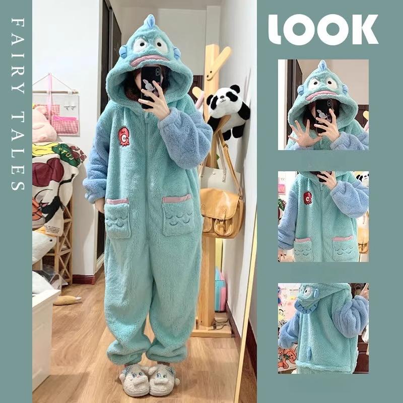 Милый комбинезон-пижама с леопардовым принтом для девочки, осенне-зимний, фланелевый, толстый, теплый, с капюшоном, домашняя одежда, можно носить как верхнюю одежду, домашняя одежда, удобный комбинезон