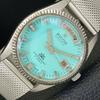 ВИНТАЖНЫЕ МУЖСКИЕ АВТОМАТИЧЕСКИЕ ЧАСЫ RICOH R31 ЯПОНИЯ ЦВЕТ МОРСКОЙ ВОЛНЫ ЦИФЕРБЛАТ a702094-5