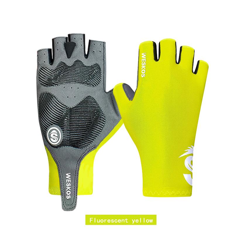 Перчатки для верховой езды на половину пальца, противоскользящие велосипедные перчатки, перчатки для бега для фитнеса, дышащие, впитывающие пот, для мужчин и женщин