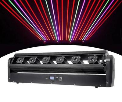 Профессиональный DJ 6 Глаз RGB - RGB Светодиодный Лазерный Луч Движущаяся Голова Свет DMX Режим Для Сцены Диско Бара Ночного Клуба Вечеринки