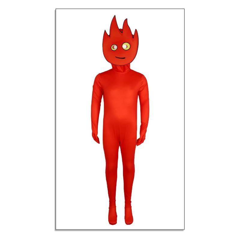 And Fireboy Watergirl Cosplays Costumes Full Body Game Jumpsuit Performance