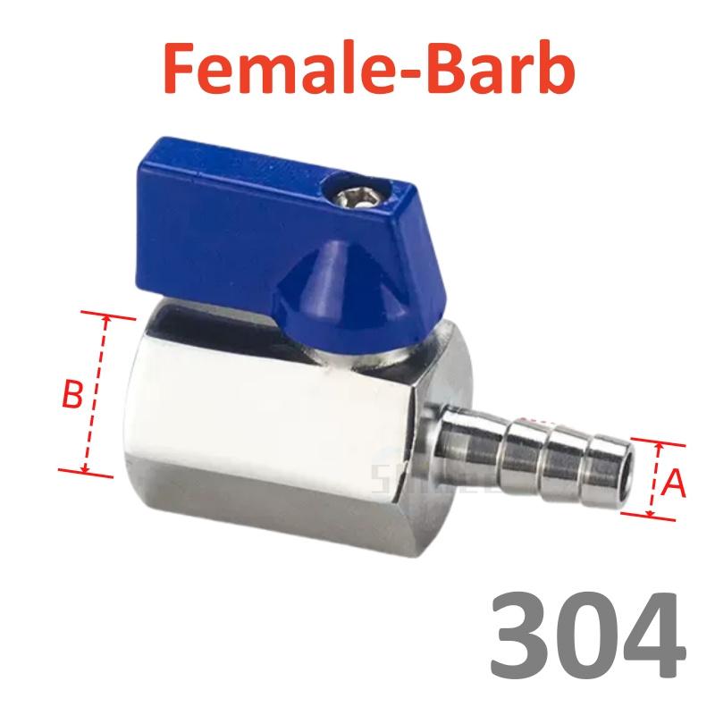 1/8" 1/4" 3/8" 1/2" 3/4" Threaded Mini SS304 Ball Valve BSP Male To Female Air Compressor Water Gas Oil Shut Off Valve 8 10 12mm