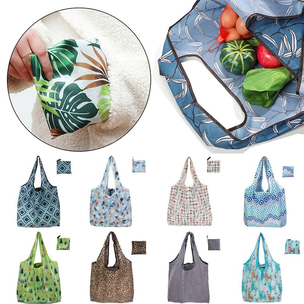 Washable Recycle Bag Eco-Friendly Tote Pouch Reusable Shopping Bag Indoor Outdoor