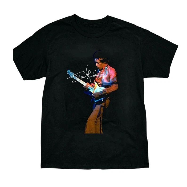 Classic Rock Guitar Player Signature Style T-Shirt Music Fan Tee
