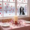 Valentine Candle Rings Wreaths Heart Berries Candle Holders Mini Wreaths for Party Wedding Window Table Centerpieces