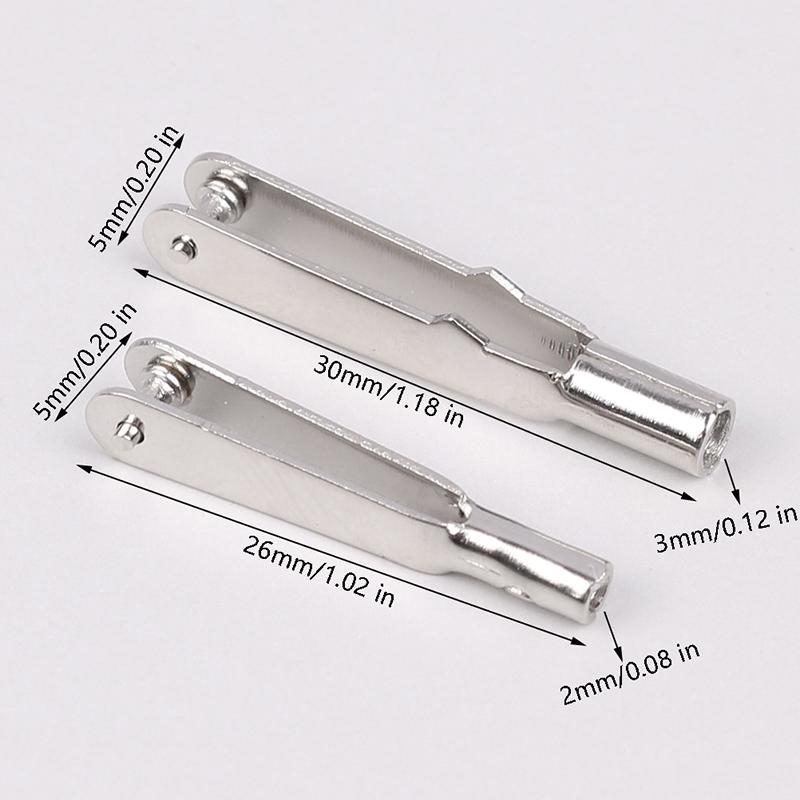 10 шт. M2/M3 Металлический железный вилочный наконечник, тяга, соединитель, зажим, рог, сплав, винтовой набор аксессуаров для радиоуправляемого самолета, модели автомобиля, самолета