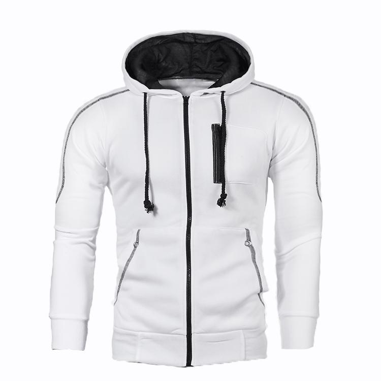Men's Fashion Hooded Zipper Sport Jacket Casual Slim Fit Sweatshirt Type Men's