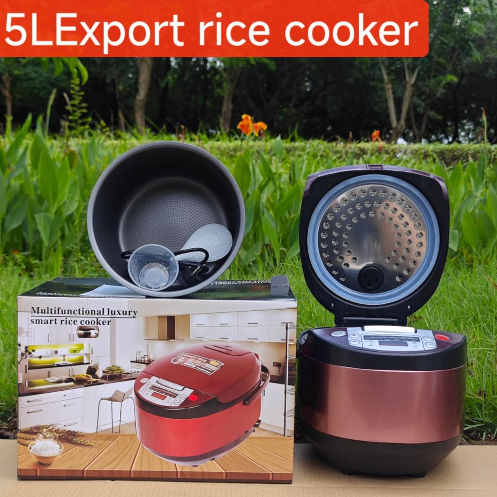 Household 5L Smart Rice Cooker Large Capacity Household Non-stick Cooker Rice Cooker Multifunctional Cooking Pot