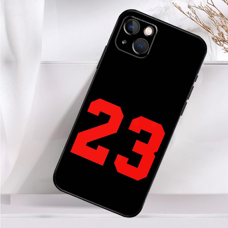 Чехол для телефона с баскетбольным номером 23 для iPhone 16 15 14 13 12 11 Pro Max Mini X XR XS Max 7 8 Plus