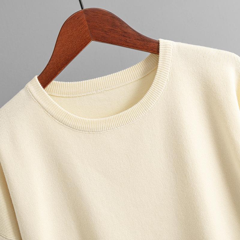 Осенне-зимний женский вязаный свитер, комплект, темпераментный цветной коллизион, топ с длинными рукавами и высокой талией, широкие брюки, две части