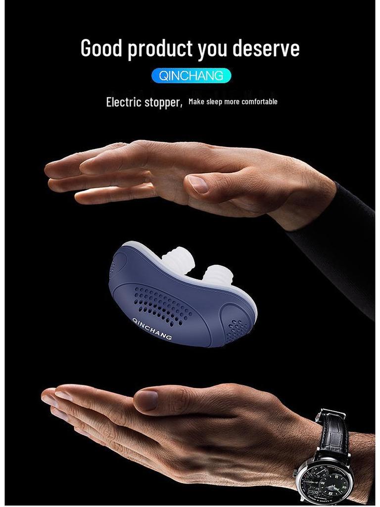 Electric Silicone Nose Clip: Anti-Snoring Sleep Aid and Correction Device