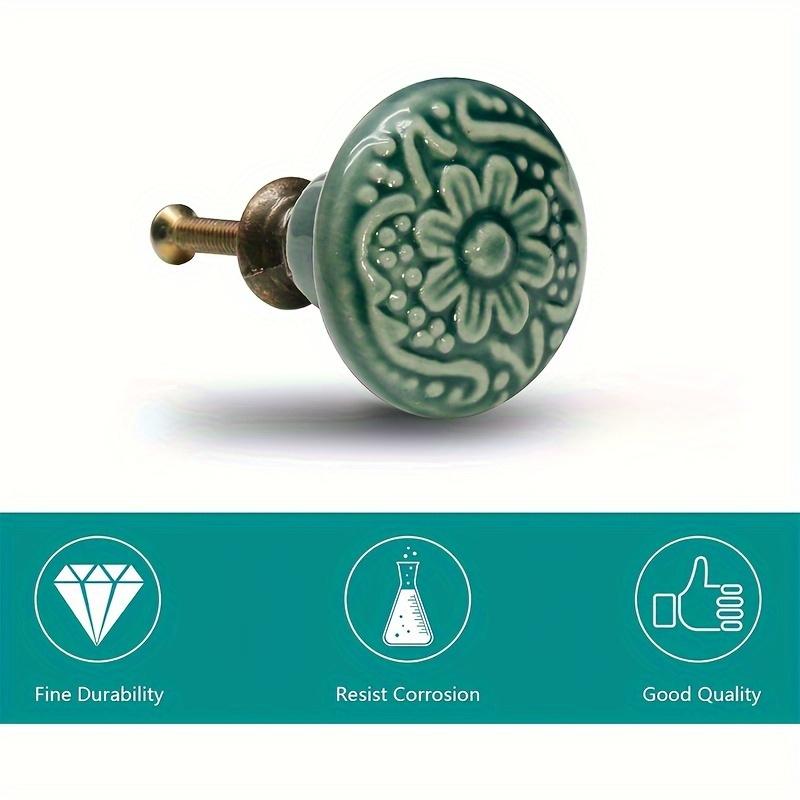 12 шт., керамические ручки для шкафа, ручки для комода, ручки для выдвижных ящиков, дверные ручки, ручки для выдвижных ящиков, ручки для комода с монтажными винтами