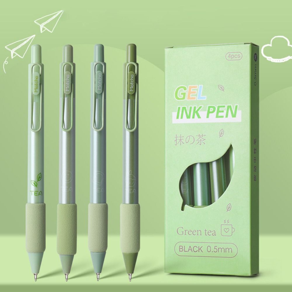 4 шт. Милые 0,5 мм Для письма Креативные канцелярские товары Мягкое прикосновение хлеба Нейтральная ручка Гелевая ручка Шариковая ручка